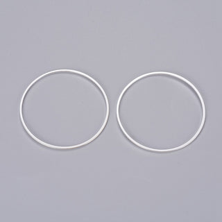 Brass Linking Rings,(Gorgeous Silver Color Plate)  *See Drop Down For Size Options.  *Packed 25 Rings