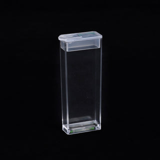 Polystyrene Bead Storage Container, for Seed Beads Storage, Clear, 2.7x1.35x5.05cm, Capacity: 12ml(0.4 fl. oz).  Sold Individually.