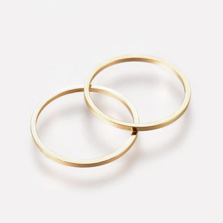 Brass Linking Rings,(Gorgeous Golden Color Plate)  *See Drop Down For Size Options.  *Packed 25 Rings (Copy)