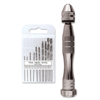 CRAFT DRILL SET 10PCS .8-3MM DIAMETER.