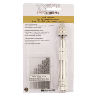 CRAFT DRILL SET 10PCS .8-3MM DIAMETER.