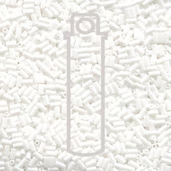 BUGLE #1 (3MM) MIYUKI Opaque White-APRX 19.5GM/TB