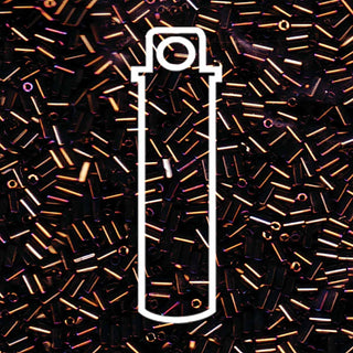 BUGLE #1 (3MM) MIYUKI Metallic Brown Iris -APRX 19.5GM/TB