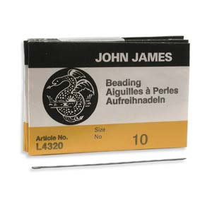 John James Beading Needles (See Drop Down for Size Options) (Sharps & Reg.). *Packed 25