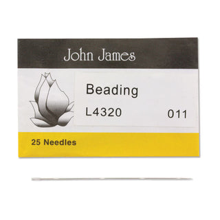 John James Beading Needles (See Drop Down for Size Options) (Sharps & Reg.). *Packed 25