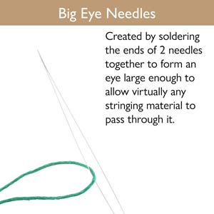 BEADING NEEDLE ASST #10 +#12 +BG EYE +TWST- Total of 6 Needles in a Package.  (Basic Elements Brand).)
