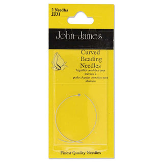 John James Curved Beading Needles.   (2 Pack).   #10/ Size 10.