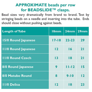 BEADSLIDE SQUIGGLE DESIGN 10MM X 24MM.  *See Color Options