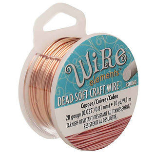 20 Gauge Craft Wire (Dead Soft).  *Wire Elements/ Beadsmith Brand.  (See Drop down for Color Options)