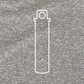 Delica  (Size 11)  (Transparent Grey/Gray Mist Luster) *DB1231