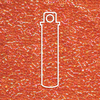 Miyuki Delica (Size 11)  (Transparent Tangerine AB) *DB151