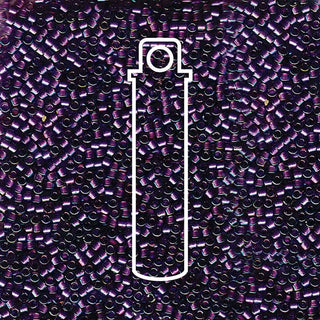 Delica  (Size 11)  (Purple Lined Aqua AB) *DB1756