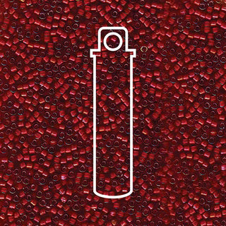 Miyuki Delica (Size 11)  White Lined Root Beer AB *DB1781