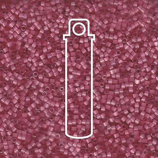 Miyuki Delica  (Size 11)  (Dyed Rose Silk Satin) *DB1807