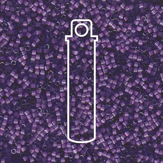 Miyuki Delica  (Size 11)  (Dyed Purple Silk Satin) *DB1810