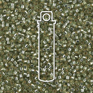 Delica  (Size 11)  (S/L Silver Lined Duracoat Willow) *DB2163