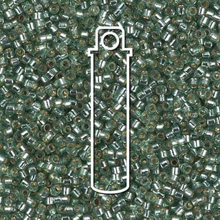 Delica  (Size 11)  (S/L Silver Lined Duracoat Dark Seafoam) *DB2165