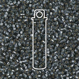 Delica  (Size 11)  (S/L Silver Lined Duracoat Light Blue Steel) *DB2166