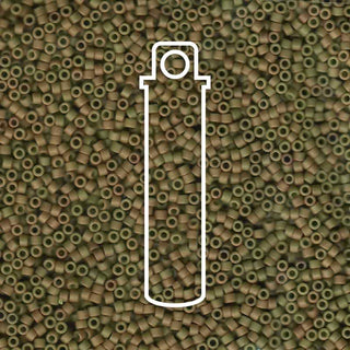 Miyuki Delica (Size 11) Matte Opaque Green Tea *DB390