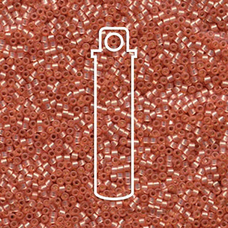 Delica  (Size 11)  (Silver Lined Peach Alabaster) *DB622