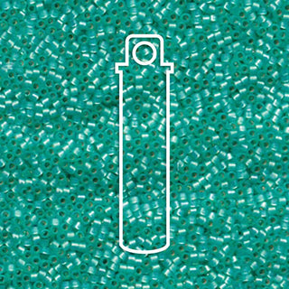 Miyuki Delica (Size 11)  (BD S/L Silver Lined Mint Green Alabaster) *DB627