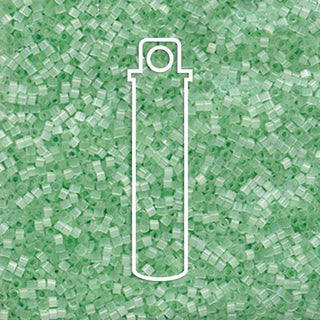 Delica  (Size 11)  (Dyed Pale Green Silk Satin) *DB828