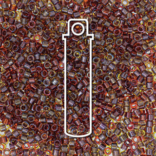 Miyuki Delica (Size 11)  (Red Rainbow) *DB990