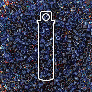 Miyuki Delica (Size 11)  (Mostly Blue) *DB992