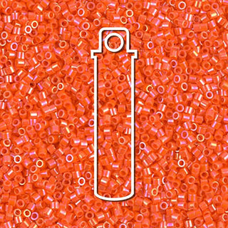 Miyuki Delica (Size 15)  (OPAQUE ORANGE AB) *DBS0161