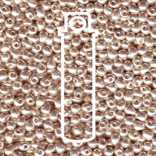 Miyuki DROP.  3.4MM.   GALVANIZED SILVER.  25GM TUBE.