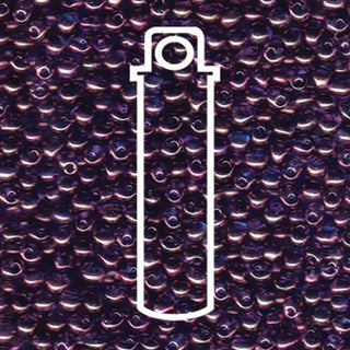 Miyuki DROP.  3.4MM.   LAVENDER BLUE GOLD LUSTER.  25GM TUBE.