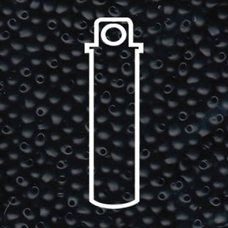 Miyuki DROP.  3.4MM.   MATTE BLACK.  25GM TUBE.