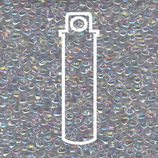 Miyuki DROP.  2.8MM.   Crystal AB.  9GM TUBE.