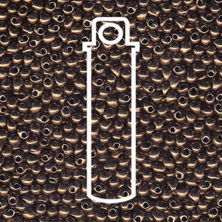 Miyuki DROP.  2.8MM.   Dark Bronze.  9GM TUBE.