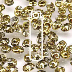 SuperDuo *Amber   (Czech)  2.5 x 5mm  *22 gr tube