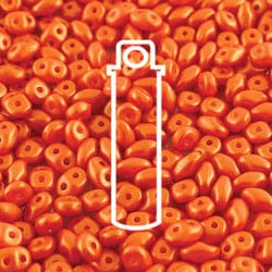 SuperDuo *Gold Shine Orange  (Czech)  2.5 x 5mm  *22 gr tube