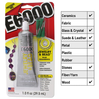 E6000  Permanent Bond Glue (see drop down for options)