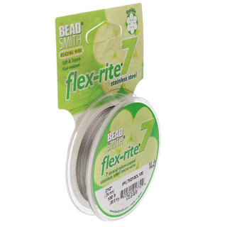 Flex-rite (BEAD STRINGING WIRE) *7 Strand (100FT)  Clear  (.010 in/ 0.24mm)