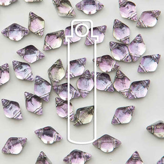 11/0 Czech Gem DUO  (Backlit Pink Mist)  *approx 8 gram tube