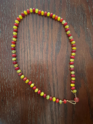 Create a FULLY KNOTTED gemstone necklace!  (INCLUDING THE CLASP!) with Rachel!  Saturday September 19th.  11am to 1:30pm.