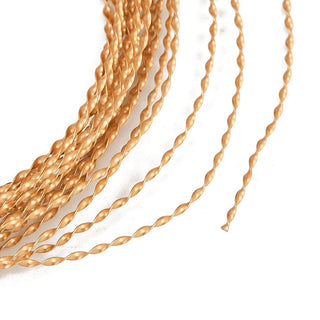 Aluminum Wire, Twisted Flat, 1mm, 18 Gauge, about 16.40 Feet(5m)/Roll.  (See Color options)