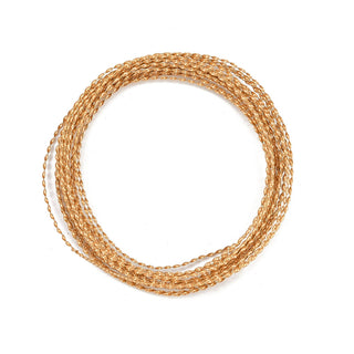 Aluminum Wire, Twisted Flat, 1mm, 18 Gauge, about 16.40 Feet(5m)/Roll.  (See Color options)