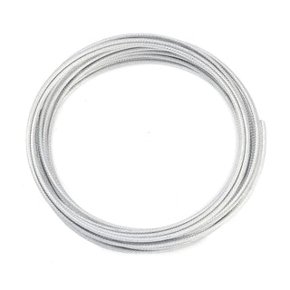 Textured Round Aluminum Wire, Bendable Metal Craft Wire, for Jewelry Wrapping Craft & Floral Wire, Silver, 12 Gauge, 2mm, 5m/roll.
