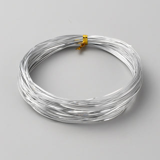 Aluminum Wire, Flat, for Crafts & Jewelry Making, Bright Silver Color, 1x0.3mm, about 65.62 Feet(20m)/Roll