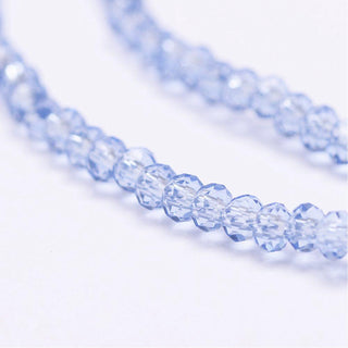 Glass Beads (Crystal)  Faceted Abacus/ Rondelle.  (2.5 x 2mm)   *Approx 200 Beads  *See Color Options