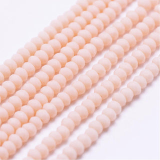 Glass Beads (Crystal)  Faceted Abacus/ Rondelle.  (2.5 x 2mm)   *Approx 200 Beads  *See Color Options