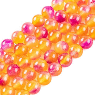Jade *Malaysian (Golden Sunset) 8mm Round (approx 48 Beads)