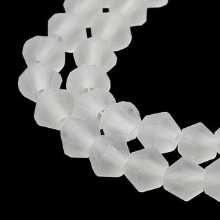 AAA Faceted Bicone Glass Beads Strands, Transparent White 'Clear', 2 mm, Approx 130 Beads.  13" Strand. (Copy)