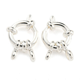 304 Stainless Steel Spring Ring Clasp, Ring, Silver, 10x4mm, Hole: 2.5mm.  (sold individually)