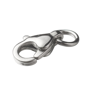Tarnish Resistant 304 Stainless Steel Lobster Claw, Stainless Steel Color, 18mm, 13x8x3.5mm.  (packed 2 clasps)